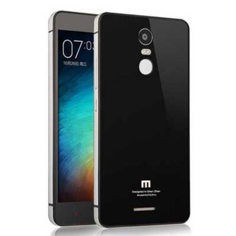 Top Xiaomi Redmi Note 3 Case Luxury Aluminum Frame & Tempered Glass Back Battery Cover Replacement Cases for Redmi Note3