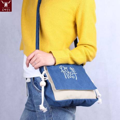 High Quality Women Girls Brand Designer Messenger Bags Canvas Dongba Letters Beaded Small Crossbody Shoulder Bag Bolsa Feminina