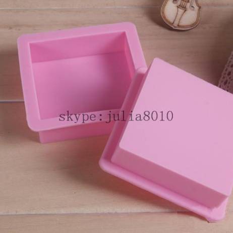 silicone handmade soap mold bread molds inner diameter of 6 * 6 * 2cm straight quadrel mold silicone cake baking molds SSM-001-4