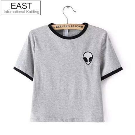 3d Print Design Aliens T Shirts Women Short Sleeve Tee Shirt Comfortable Female Students T-shirts Teenagers