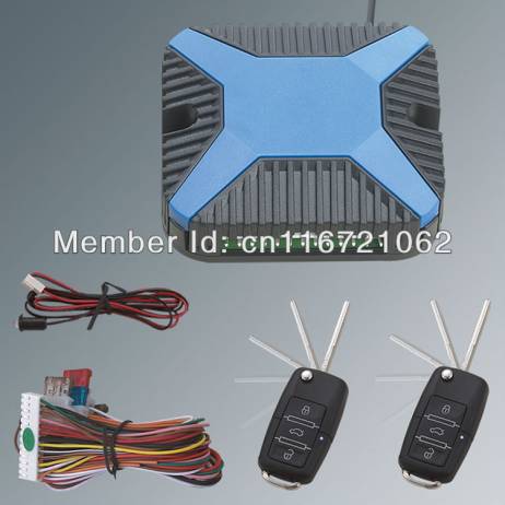 Universal Car Keyless Entry System With Remote Trunk Release LED Status Indicator And Flip Key Remote Control!