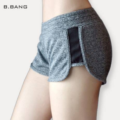 B.BANG Women Casual Shorts for Fitness Workout Gym Running Sport Shorts Sports Short Pants for Woman Elastic Bottoms