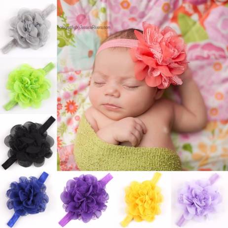fascinator bebe menina flower Headbands baby headband girls headwear newborn toddler hair band