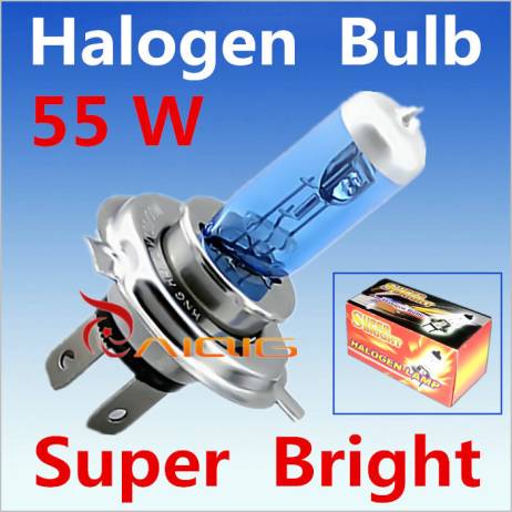 2pcs H4 55W 12V Super White Fog Lights Halogen Bulb High Power Car Headlight Lamp Car Light Source parking Head auto 6000K