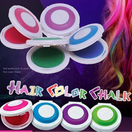 1Set 4 Colors Dye hair powdery cakeTemporary Hair Chalk DIY Powder Soft Pastels Salon Party Pastels Pastels Crayons New