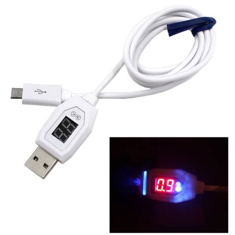 Hot selling Digital LCD Display Micro USB Data Charging Voltage Current Cable Cord For Android Phone Newly