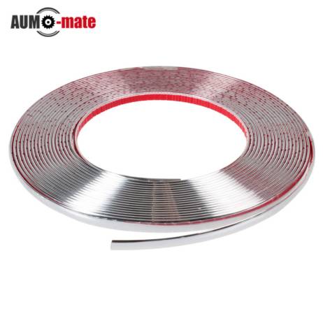 13m DIY Car Styling Door Moulding Trim Automotive Car Sticker Chrome Strip 6MM 8MM 10MM 12MM 15MM 18MM 20MM 25MM 30MM