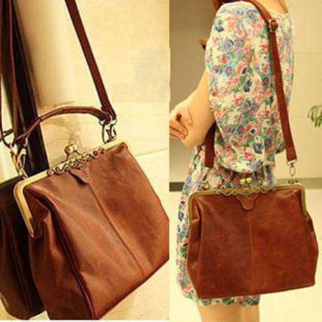 INLEELA Women Handbag Brand Women Messenger Bags Europe Style Retro PU Leather Shoulder Bag Fashion Women Bags