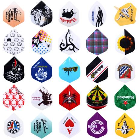 24 sets 72pcs 2D Cool Bling Standard Dart Flights Nice Darts Tail Wing Flight Outdoor Sports Professional New shafts