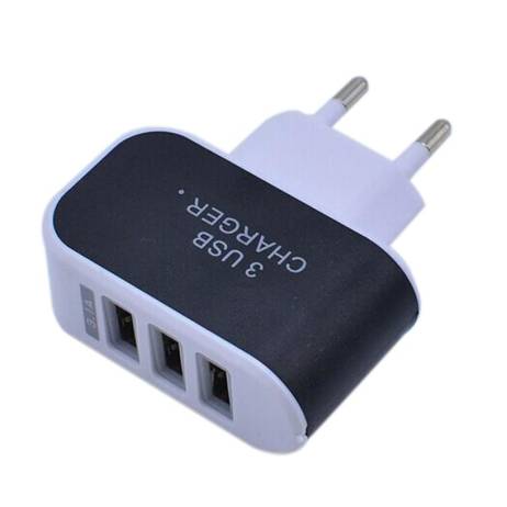 Good sale 3.1A Triple USB Port Wall Home Travel AC Charger Adapter For S6 EU Plug Top quaility Free shipping Feb 7