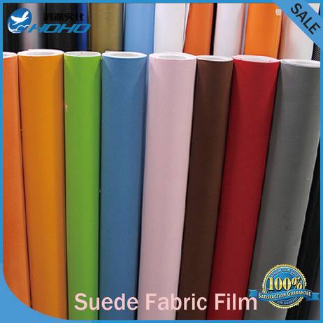 Real suede fabric material car wrapping a...