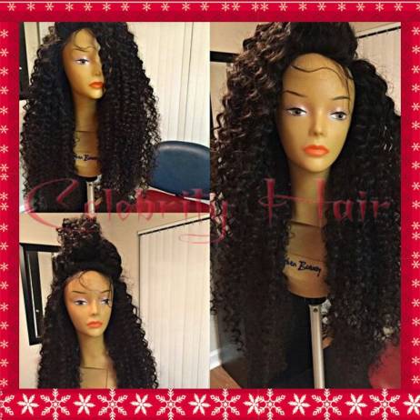 Afro kinky curly synthetic hair lace front wig for black woman 12-26inch off black 1b# heat resistant freeshipping