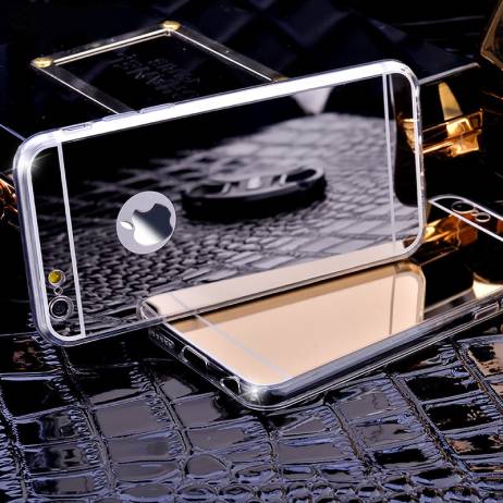 Luxury Mirror Electroplating Soft Clear Tpu Phone Cases For iPhone 5 5s 6 6s 6s Plus 6Plus for Samsung S6 Back Cover Case