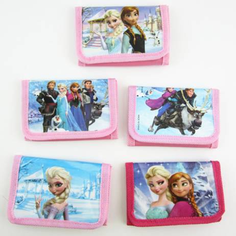 2 Piece Elsa Anna Coin Purses Baby Girls Snow Queen Wallet Children Princess Elsa Anna Money Bag Party Supplies