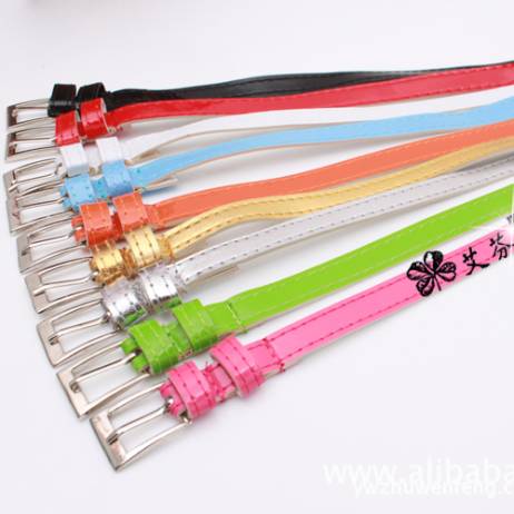 New Fashion Women's Leather Belts thin Belt Candy Color For Women Cintos Femininos Wholesale Free shipping Y008