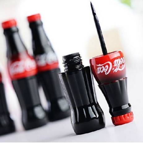 New Brand Cola Style Waterproof Eyeliner Liquid Type Makeup Eye liner Long Last Black Eyeliner MK0148