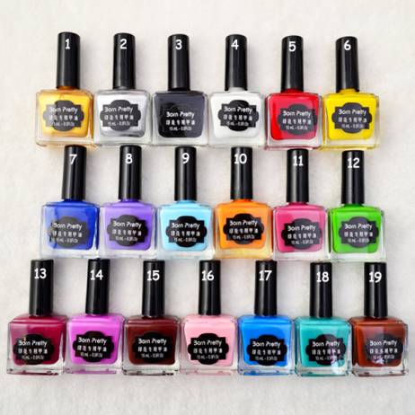 1PC 15ml Nail Polish Colorful Nail Stamping Polish Born Pretty Branded Nail Polish 19 Colors Nailpolish Nail Lacquer19# # 22179