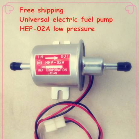 Universal diesel petrol gasoline 12v electric fuel pump HEP-02A 8mm pipe low pressure fuel pump bomb carburetor motorcycle ATV
