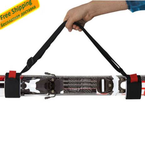 Ski snowboard easy packing strap cross country skiing mountain skiing skiboard board binding protection pole bag carrier