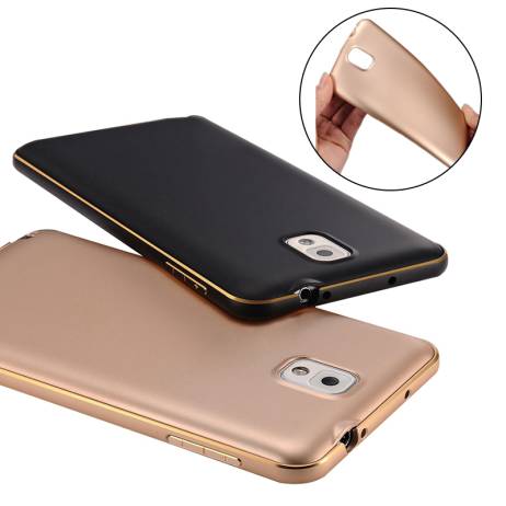 Luxury 3D Arc Edge Metal Back Case For Samsung Note 3 N9000 Ultra Thin Aluminum Frame Fundas Cover Note2 Note III Note4 Note 5