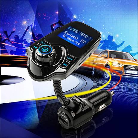 High Quality Super Bluetooth Car Kit Handsfree FM Transmitter Wireless MP3 Music Player Support TF Card,5V 2.1A USB Car Charger