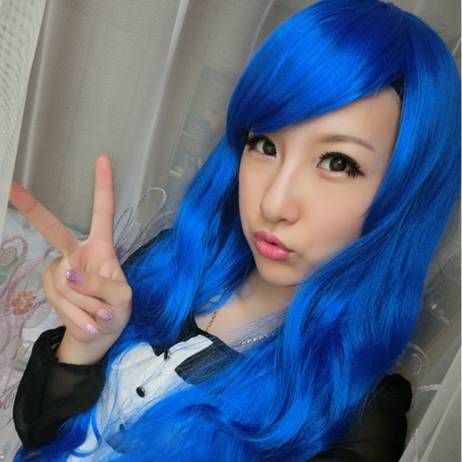 50 CM Length Harajuku Anime Cosplay Wigs 20Inch Long Curly Synthetic Hair Wig Bangs Blonde Costume Party Wigs For Women 6 Colors