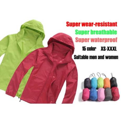 Men&Women Waterproof Windproof Hiking Jacket Camping Jacket New Style Fashion Coats Quick-Drying Windbreak Jackets Man 15Colors