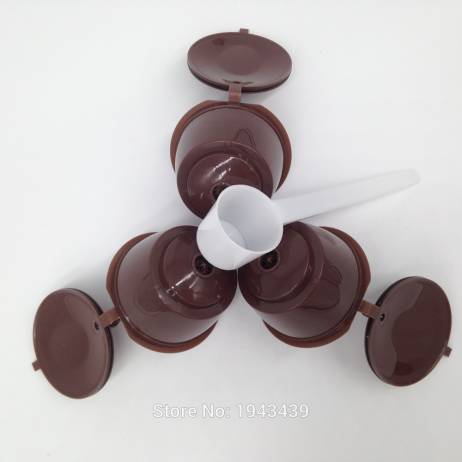 3 cups/set use150times Dolce Gusto Coffee Plastic Capsule Refillable Capsule Reusable Compatible with Nescafe Dolce Gusto System