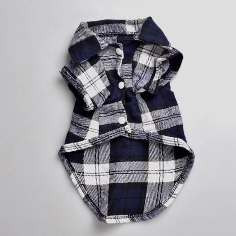 Plaids Grid Checker Shirt Lapel Costume Dog Clothes The Spring Festival T-shirt Autumn Spring Clothing For Pet Dogs Cat DC074