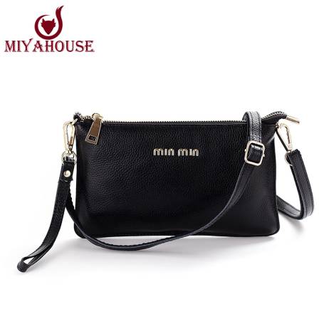Fashion Design Women Shoulder Bags Genuine Leather Female Satchels Envelop Messenger Bag Vintage Ladies Small Crossbody Bag