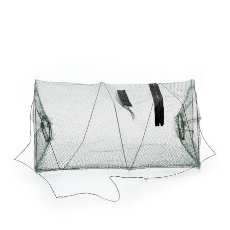 Foldable Nylon Fishing Net Tools Crab Fish Crawdad Shrimp Minnow Fishing Bait Trap Cast Dip Drift Shrimping Net Cage 48*20cm