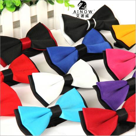 1 piece fashion brand bow tie polyester silk butterfly adjustable wedding bowtie bow ties for men 13 colors