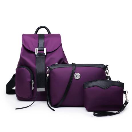 Mochila Original 3 Pcs/Set Women Nylon Backpacks Female Casual Sport Travel School Bags For Teenagers Shoulder Bags Clutch Purse