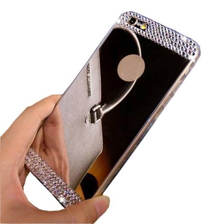 Luxury Rhinestone Diamond Mirror TPU Soft Gel Bling Case Cover For Apple iPhone 5 5s 6 4.7'' 6 plus 5.5'' Case Back Cover