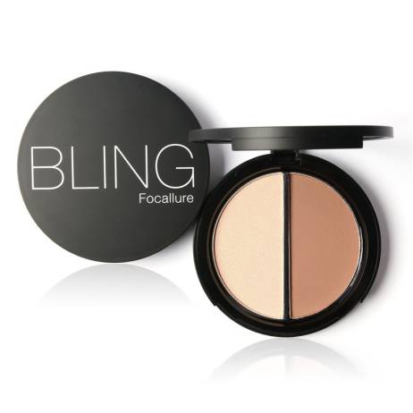 New Makeup Blush Bronzer &Highlighter 2 Diff Color Concealer Bronzer Palette Comestic Make Up by Focallure