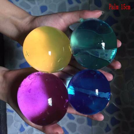 10pcs/lot Pearl Shape Very big 13-16mm Crystal Soil Water Beads Mud Grow Magic Jelly Ball Wedding Home decoration Chid Toy SJ001