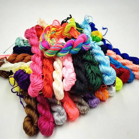 26M(1021 inch) Length & 1mm Diamter Chinese Knot Macrame String Wire Cord Thread for DIY Necklace Bracelet Braided String