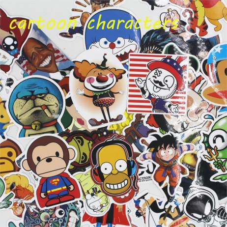 Car Styling Sticker 100 pcs mixed home decor jdm Brand Luggage Snowboard Laptop Decal Motorcycle Car Sticker Covers