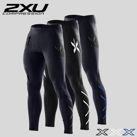 2xu compression pants men Autumn and winter running tights trousers fitness pants elastic marathon quick-drying