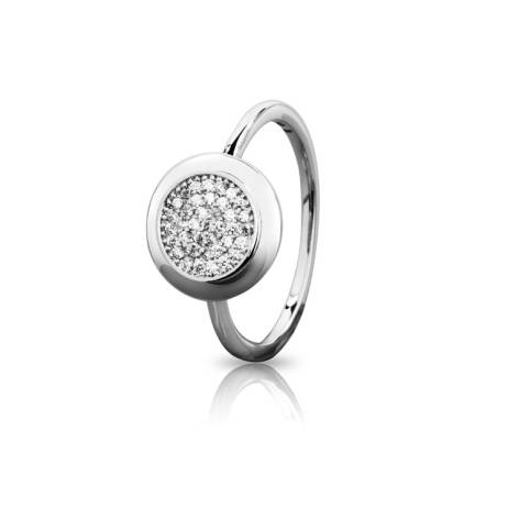 Authentic 100% 925 Sterling Silver Rings with Full Crystal Women Wedding & Party Fashion Rings Fit Pandora Jewelry R38