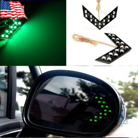 Free Shipping Car styling 1PCS 14 SMD LED Arrow Panels Light Car Side Mirror Turn Signal/Indicator Light/Car led/ Parking