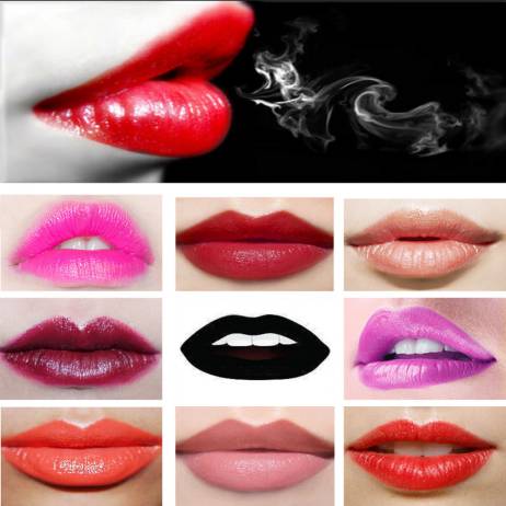 2016 Luxury Multi Colors Lipstick Vampire Grape Purple Dark Black Lipstick Vampire Style Matte Lipstick Masquerade Comestic