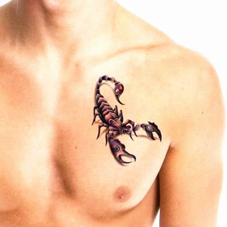 Cool Scorpion King 3d Temporary Tattoo Body Art Flash Tattoo Stickers 19*9cm Waterproof Henna Tatoo Selfie Fake Tattoo Sticker