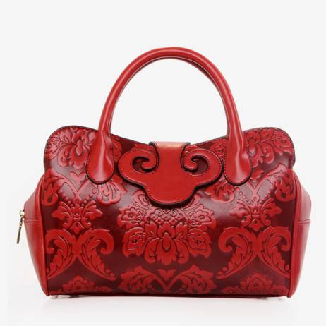 New Design Chinese Element Women Fashion Vintage Handbags Ladies High Quality Luxury Casual Tote Crossbody Cowhide Bags