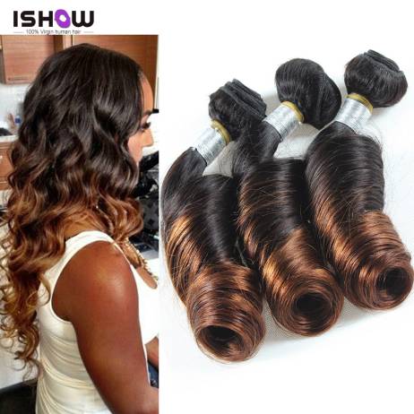 8A Ombre Peruvian Spring Curl Virgin Hair Two Tone Hair Bundles Ombre Peruvian Spiral Curly Virgin Hair Ombre Hair Extension