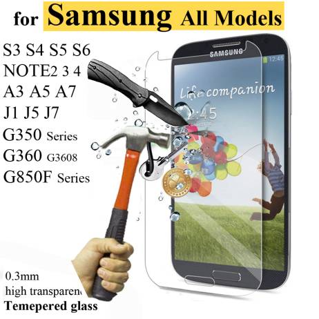 For Samsung Galaxy Phone Tempered glass Guard film 9H 0.27mm Ultra Thin Real Premium Screen Protector Without Retail Package