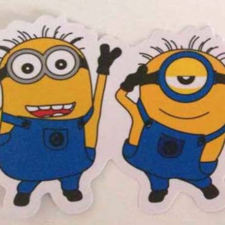 Super hero hitchhike!Cheapest American Hero Very cool car styling 3pcs/lot 3d car sticker car cove Despicable Me yellow man