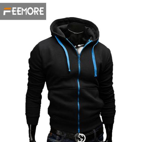2016 new fashion Sweatshirt men hit color men hoodies hip hop side zipper mensports suit slim sportsware freeshipping tracksuit