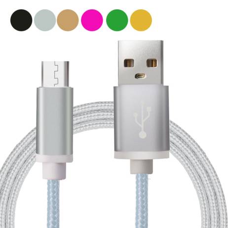 1.5M Durable Braided Micro USB Cable For Samsung Galaxy S6 S6 edge S5 S4 Mobile Phone Cables Charger huawei P8 lite for LG G3