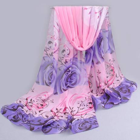 The new 2015 cotton scarf han flowers roses and scarves Quality goods printed chiffon scarves hot sell Beach silk scarf